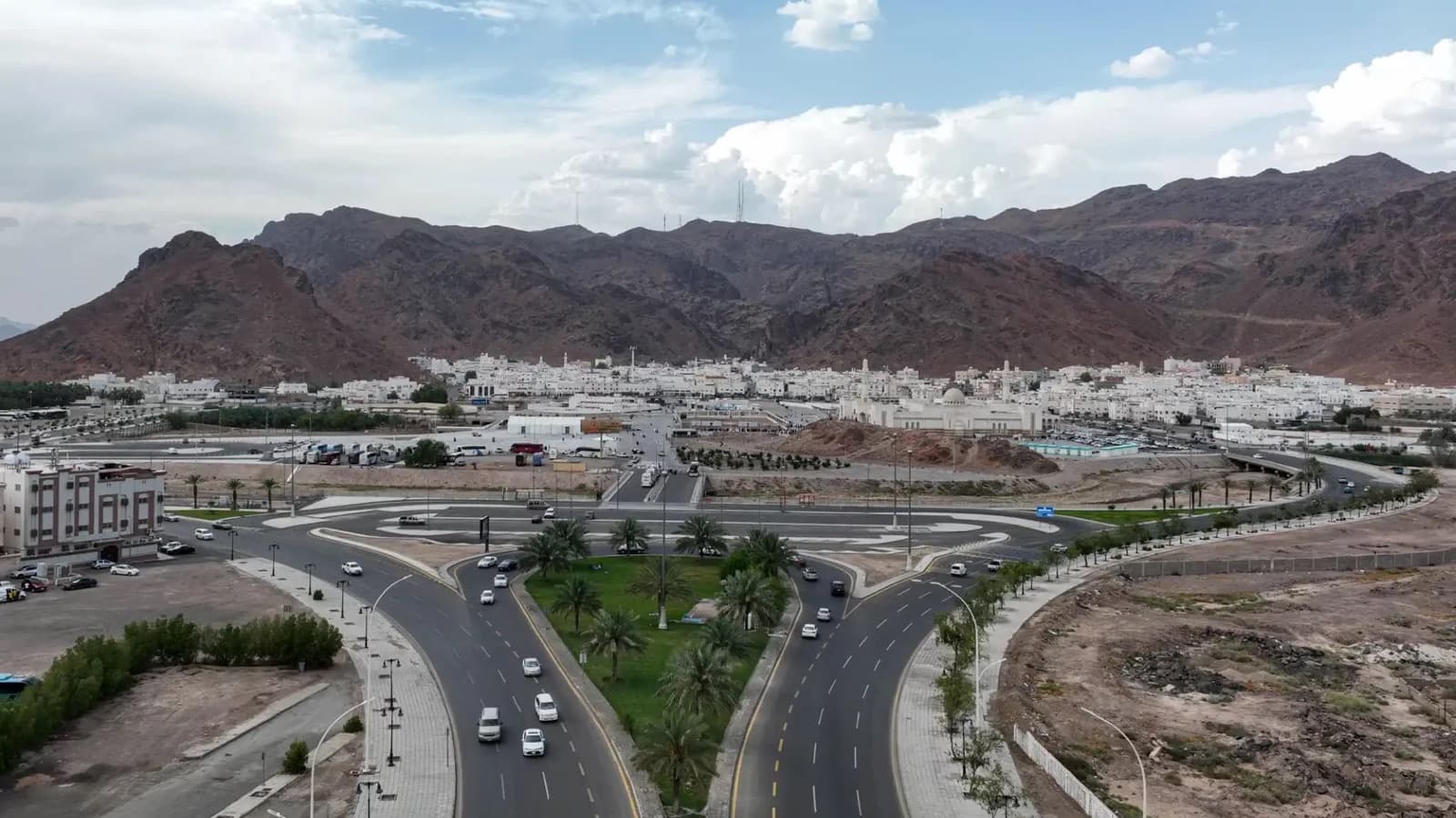 Mount Uḥud to the north of the city.